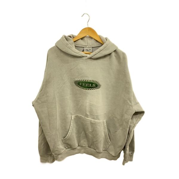FEELS/PIGMENT DYE HOODIE/パーカー/XL/コットン/グレー/上杉柊平