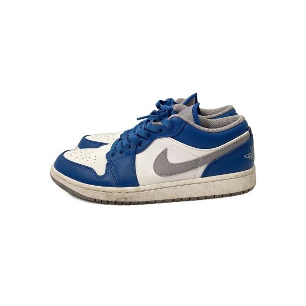 NIKE◇AIR JORDAN 1 LOW_エアジョーダン1 ロー/27cm/ブルー/553558-412