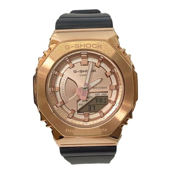 CASIO◇クォーツ腕時計_G-SHOCK/デジアナ/GLD/BLK/GM-S2100PG-1A4JF