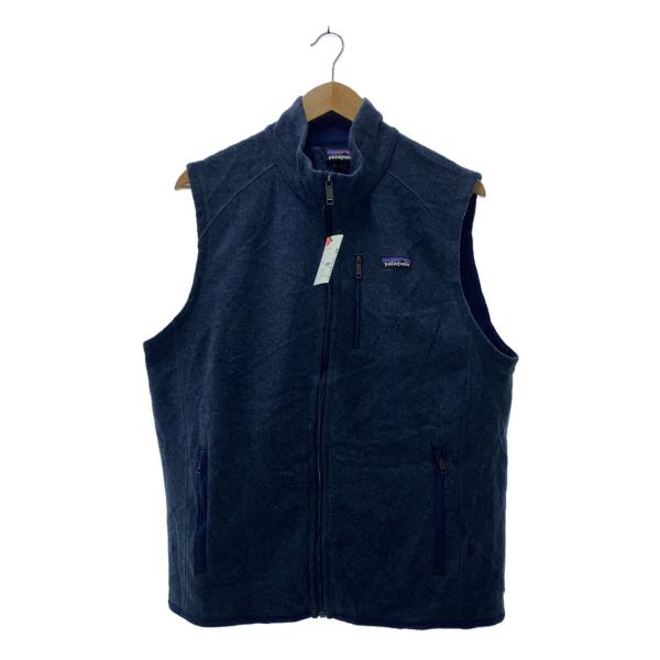 patagonia◇フリースベスト/M/ポリエステル/NVY/無地/25881fa18