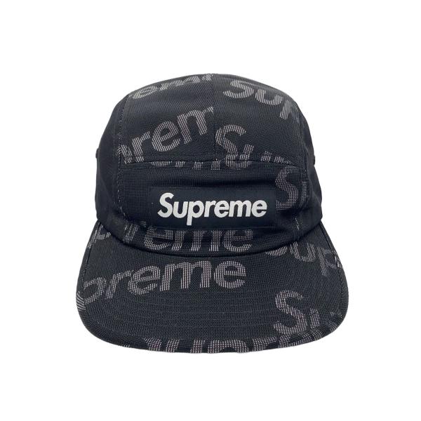 Supreme◇キャップ/ナイロン/BLK/19SS/lenticular logo camp cap