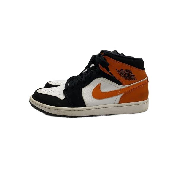 NIKE◆AIR JORDAN 1 MID/エアジョーダン1ミッド/ブラック/554724-058/27cm/BLK