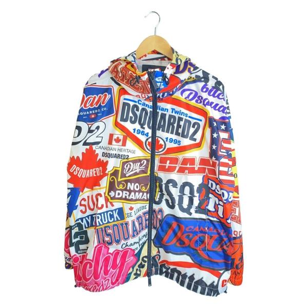 DSQUARED2◇ナイロンジャケット/S/ナイロン/マルチカラー/総柄