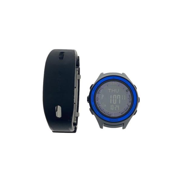 SEIKO◇スマートウォッチ/デジタル/ステンレス/BLK/BLK/SS/S810 SEIKO◇スマートウォッチ/デジタル/ステンレス/BLK/BLK/SS/S810