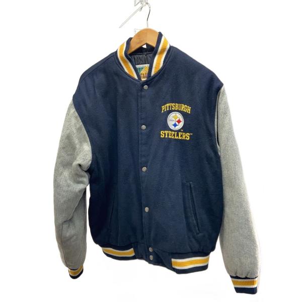 NFL Pittsburgh Steelers スタジャン Mサイズ NFL◇スタジャン/M/ウール/NVY/PITTSBURGH STEELERS : セカンド