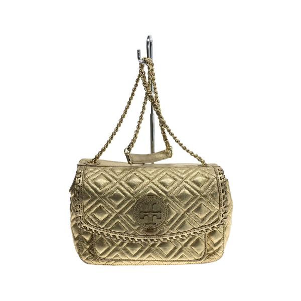TORY BURCH◇トリーバーチ/ショルダーバッグ/レザー/GLD//チェーン