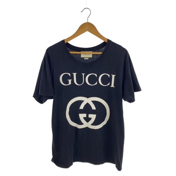 GUCCI◇Tシャツ/S/コットン/BLK/493117-X3Q35 : セカンド