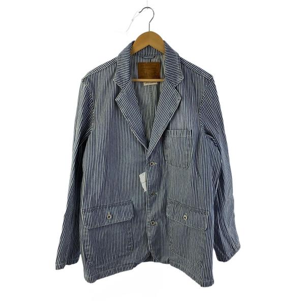 LEVI'S PREMIUM◇カバーオール/M/コットン/BLU/ストライプ/00110-0002