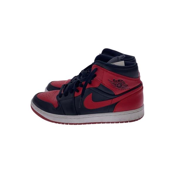 NIKE◇AIR JORDAN 1 MID_エアジョーダン ミッド/28cm/RED : セカンド