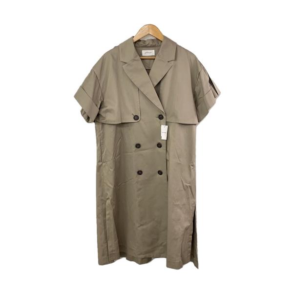 HERENCIA◇22SS/半袖トレンチコート/40/コットン/GRY/H121031 