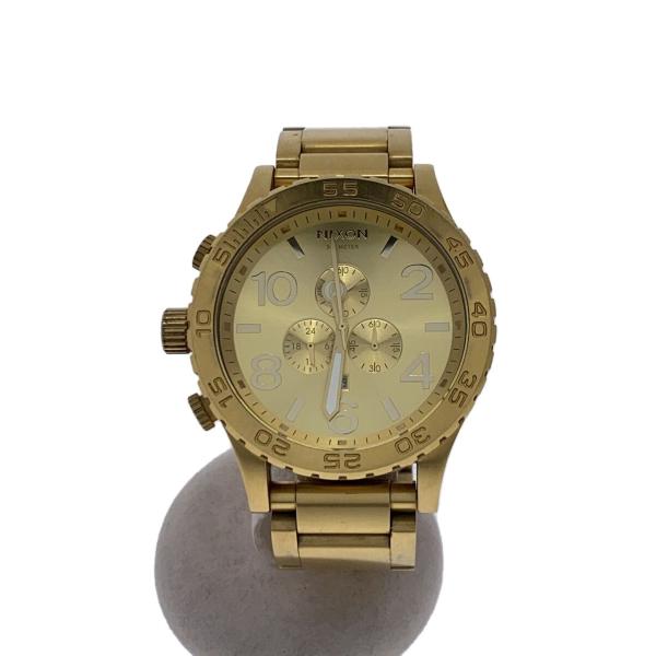 NIXON◇クォーツ腕時計/アナログ/ステンレス/GLD/GLD/THE51-30CHRONO