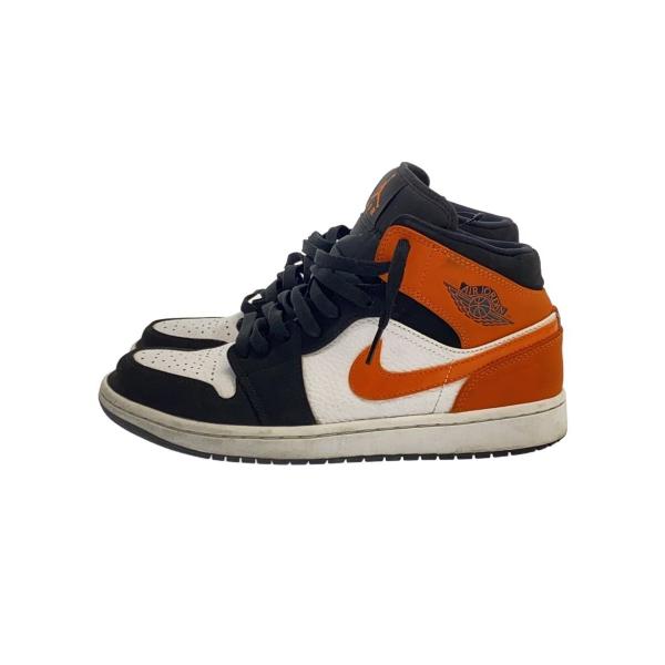 NIKE◆AIR JORDAN 1 MID/エアジョーダン1ミッド/ブラック/554724-058/26.5cm/BLK//