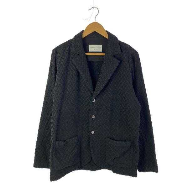 TOMORROWLAND◇パイル地/3Bテーラードジャケット/M/コットン/ブラック