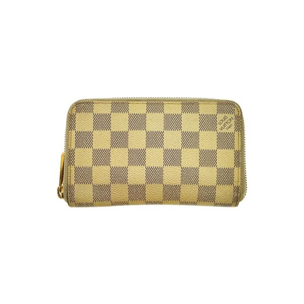 LOUIS VUITTON◇ジッピー・コンパクトウォレット_ダミエ・アズール_WHT