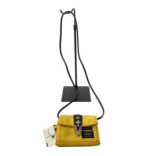 TOGA◇3つ折り財布/トーガ/ポーター/コラボ/イエロー/黄色/ナイロン