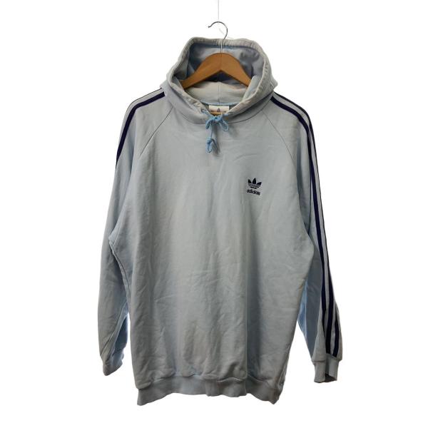 クルセイダースパーカー激レア adidas◇パーカー/O/アディダス/水色/ライトブルー/コットン/BLU