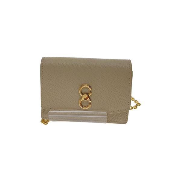 CAFUNE◇Double-C Cardholder/カードケース/Mushroom/GRY/レディース