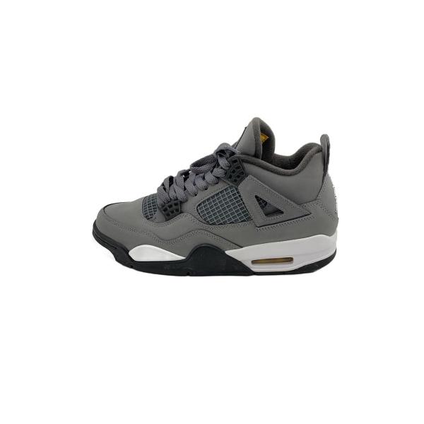 NIKE◆AIR JORDAN 4 RETRO/エアジョーダンレトロ/グレー/308497-007/25cm/GRY//
