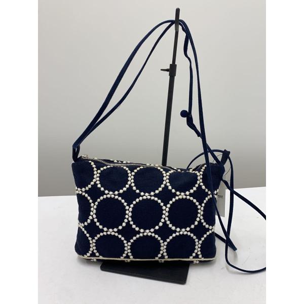 mina perhonen◇tambourineタンバリンショルダーバッグ/コットン/NVY