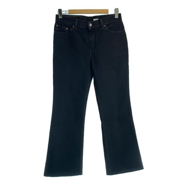 00S USA製　Levi's 517 デニムパンツ　ブーツカット　W33 L Levi's◇517/00s/01年製/後染めブラック/USA製ブーツカットパンツ