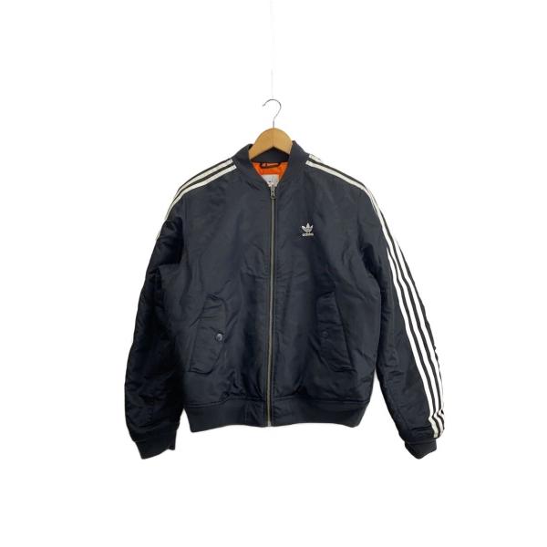 adidas◇ナイロンジャケット/L/ポリエステル/BLK/無地/ED5825/BOMBER