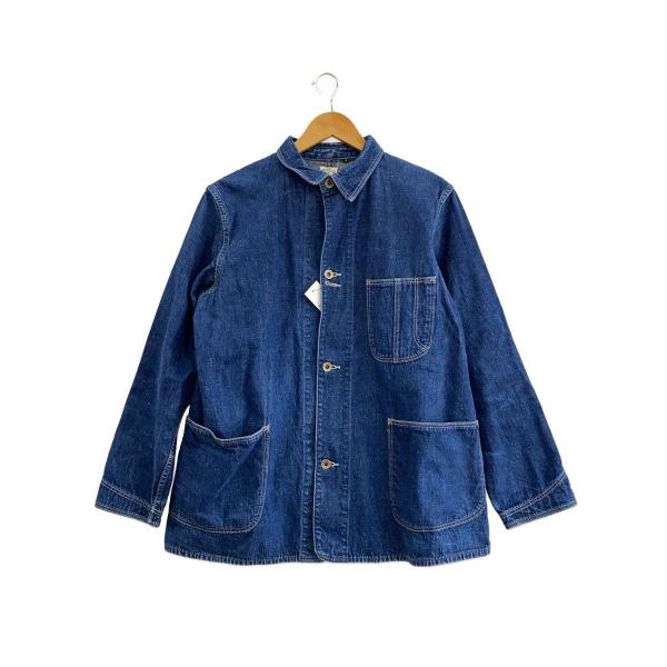 orslow 40s 月桂樹ボタン カバーオール 濃紺 大戦 orSlow◇カバーオール/大戦モデル/月桂樹ボタン/2/コットン/NVY/袖汚れ