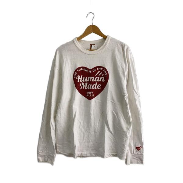 HUMAN MADE◇長袖Tシャツ/XL/コットン/WHT/プリント/HM28CS035