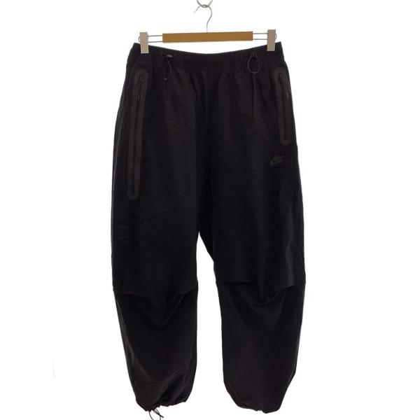 NIKE◇TECH WOVEN OPEN HEM PANT/ボトム/3L/ナイロン/ブラック/HM7159