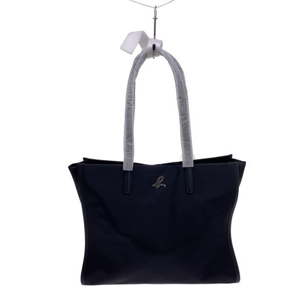 agnes b VOYAGE◇スクエアフォルム/トートバッグ/ナイロン/BLK/無地