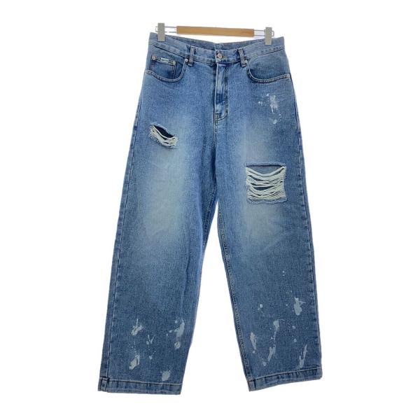 WIND AND SEA◇×archive bold 939/ダメージ加工デニムパンツ/M