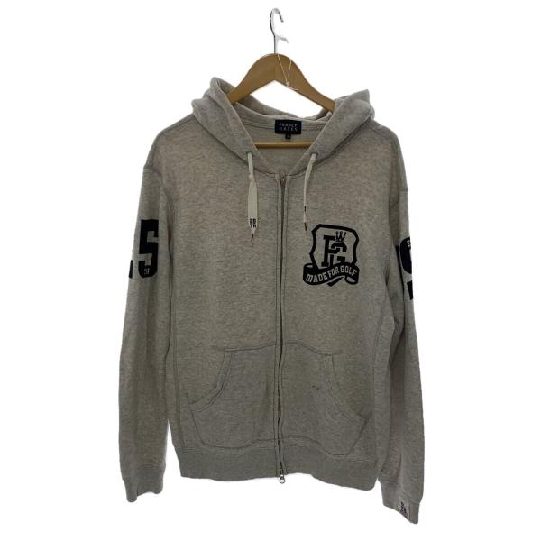 PEARLY GATESジップパーカー　パーカー　スウェット　ハート　サイズ0 PEARLY GATES◇ジップパーカー/6/コットン/GRY/053-262951 : セカンド