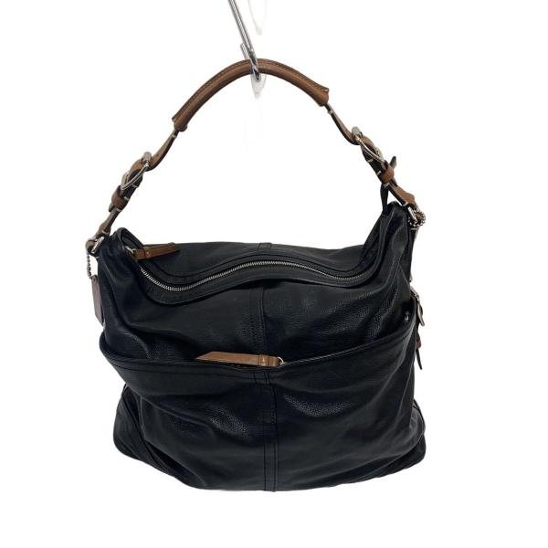 COACH◇ショルダーバッグ/レザー/BLK/無地/B1293 : セカンドストリート