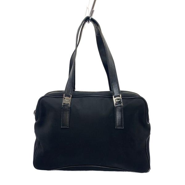 Salvatore Ferragamo◆ハンドバッグ/--/BLK/無地/BW-21 0763//