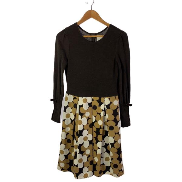 M'S GRACY◇長袖ワンピース/40/ポリエステル/BRW : セカンドストリート