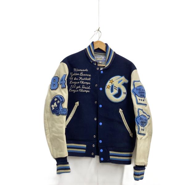 東洋エンタープライズ◇WHITESVILLE/スタジャン/40/ウール/NVY