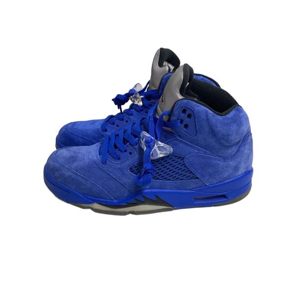 NIKE◆AIR JORDAN 5 RETRO/エアジョーダンレトロ/ブルー/136027-401/27cm/BLU//