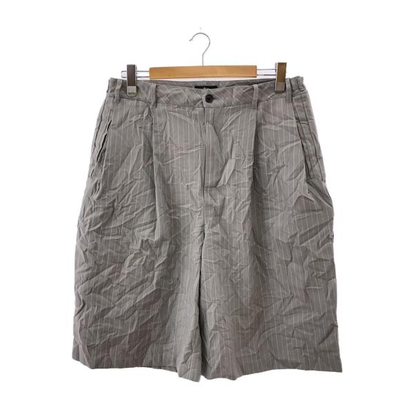 STUSSY◇24SS/VOLUME PLEATED SHORT WRINKLED STRIPE/34/112314
