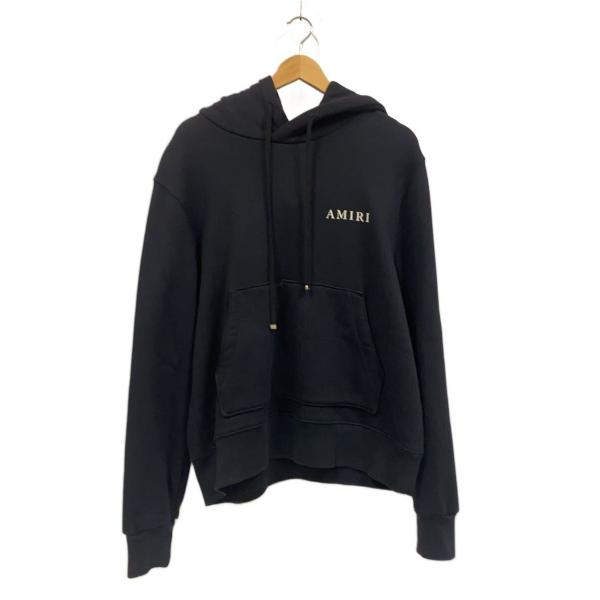 AMIRI◇22AW/PUFF LOGO HOODIE/パーカー/M/コットン/BLK : セカンド