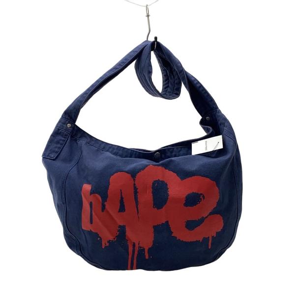 A BATHING APE / 90s/ショルダーバッグ/キャンバス/NVY A BATHING APE◇90s/ショルダーバッグ/キャンバス/NVY : セカンド
