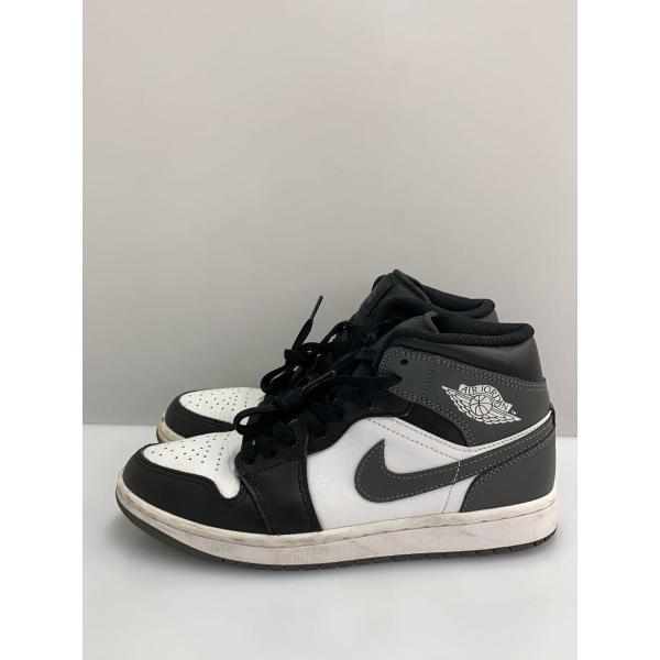 NIKE◇AIR JORDAN 1 MID_エア ジョーダン ミッド/25cm/BLK : セカンド