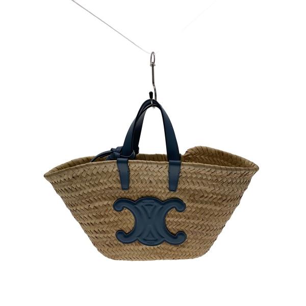 CELINE◇カゴバッグ/ベージュ/無地 : セカンドストリートYahoo!店