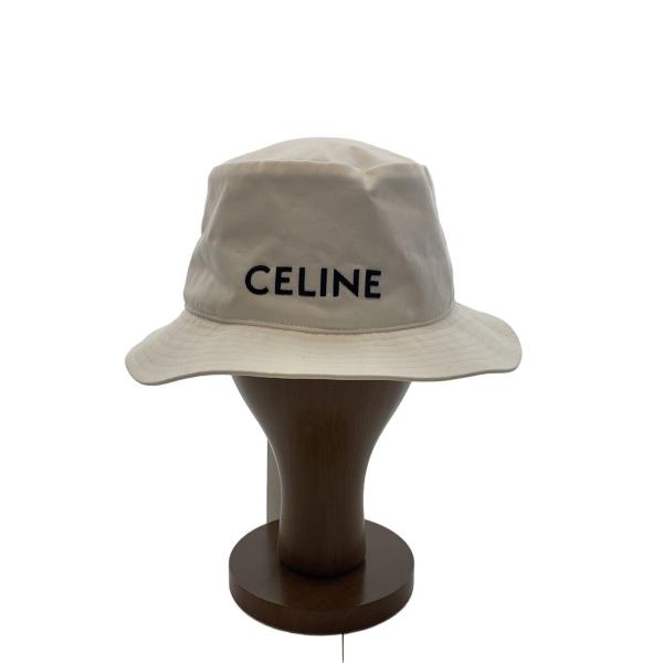 CELINE◇バケットハット/M/コットン/WHT/レディース/2AUO4968P.01OW