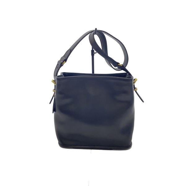 COACH◇ショルダーバッグ/レザー/BLK/9809/オールレザー/オールド