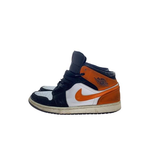 NIKE◆AIR JORDAN 1 MID/エアジョーダン1ミッド/ブラック/554724-058/28.5cm/BLK//