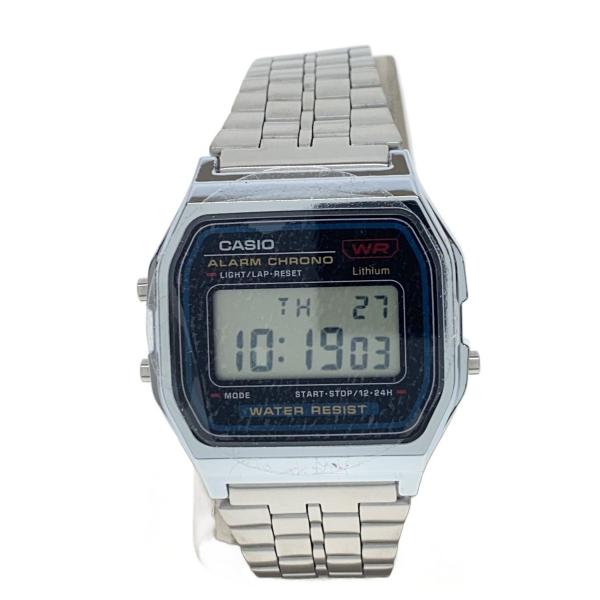 CASIO◇クォーツ腕時計/デジタル/SLV/A159W : セカンドストリートYahoo