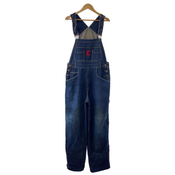 KARL KANI◇刺繍ロゴ/ロゴリベット/オーバーオール/コットン/IDG