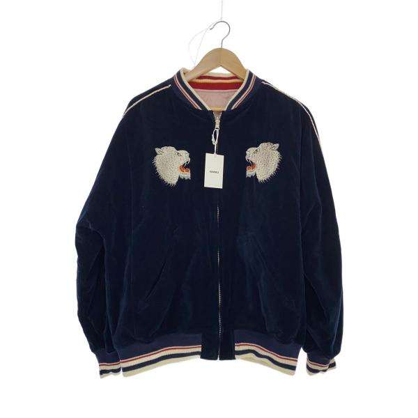 DAIRIKU◇Polar Bear Velor Ska Jamper/スカジャン/M/ベロア/NVY/24AW