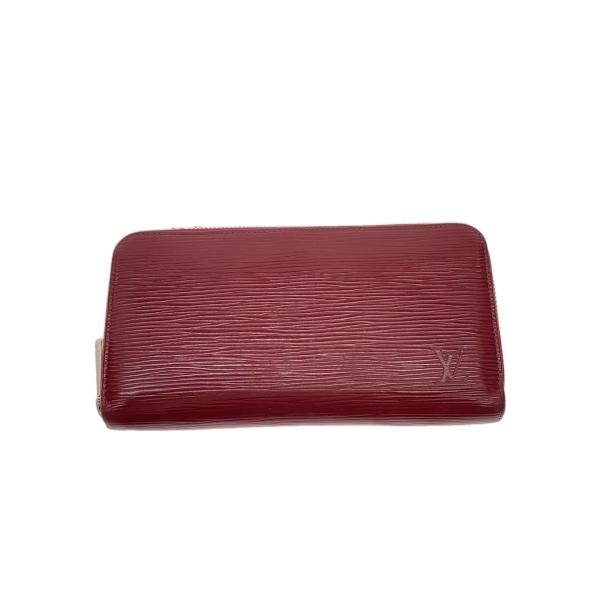【外側美品】ルイヴィトン　折り財布　エピ　レッド　赤　レザー LOUIS VUITTON◇ジッピー・ウォレット_エピ/レザー/RED/レディース