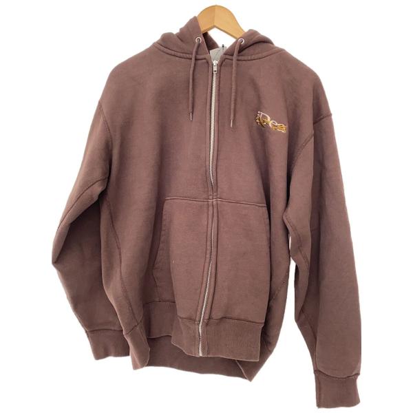 IDEASWAM/イデアスワム/ジップパーカー/size:XL/コットン/BRW/無地