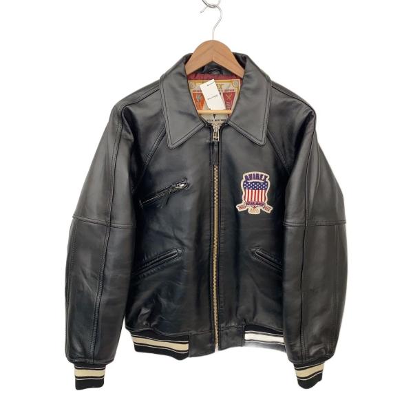 AVIREX◇レザージャケット/シグネチャーバーシティジャケット/size:L
